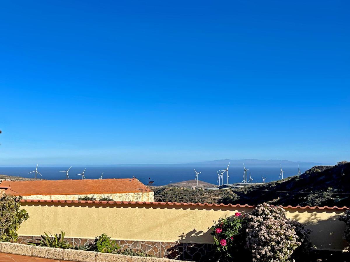 Villa Exquisite Rural House With Garden, Pool And Sea Views Arico Viejo Esterno foto